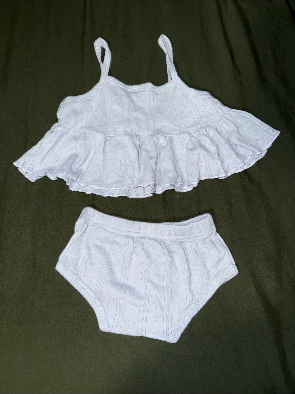 PatPat Light Blue Ruffle Tank & Bloomer Set - Picture 2 of 3